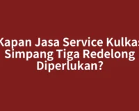 Kapan Jasa Service Kulkas Simpang Tiga Redelong Diperlukan?